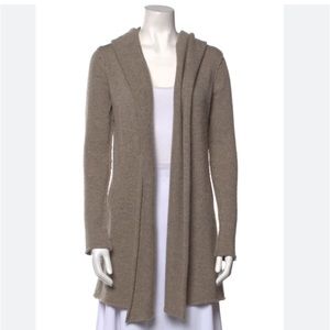 Vince Sophie Hooded Open Sweater